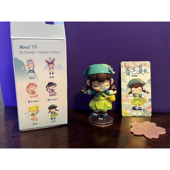 Rolife X Nanci GRAIN RAIN Solar Terms Mini Figure Designer Art Toy NEW Card Box - Picture 2 of 8